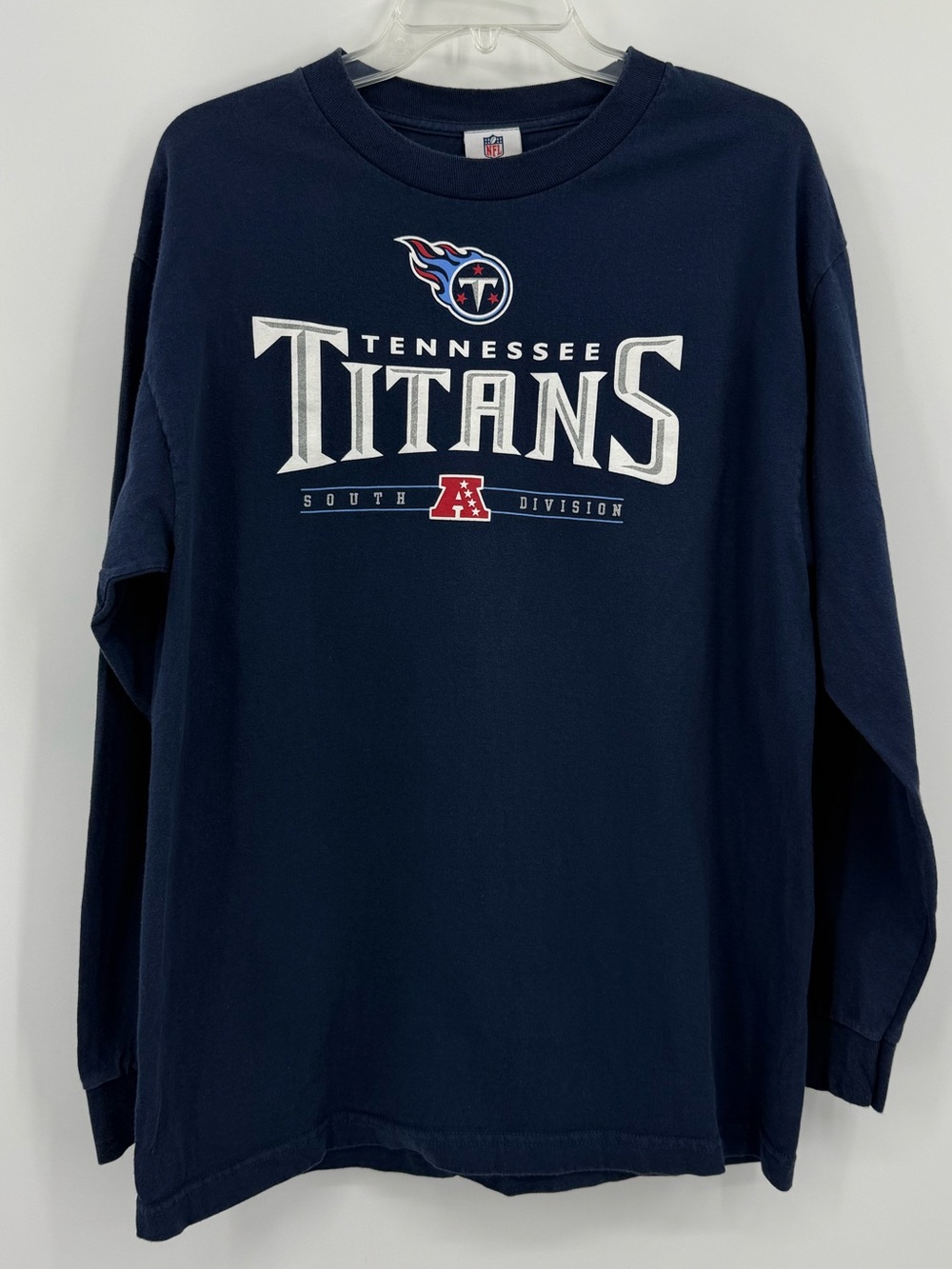 * NFL Tennessee Titans Navy Long Sleeve Logo Shirt